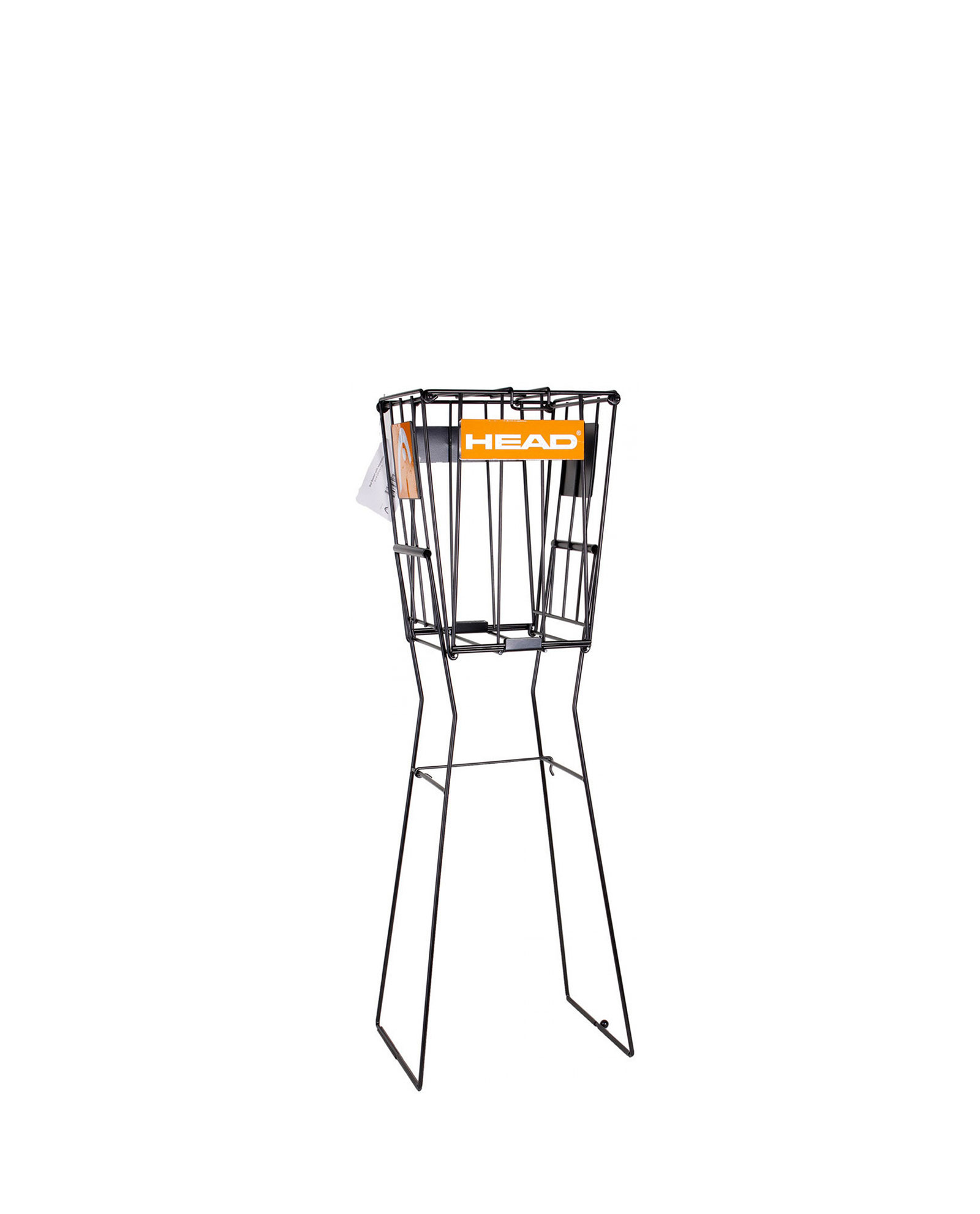 Wilson Tennis Ball Pick-Up Basket – Holds 75 Balls, Steel Basket With Press-Down Collection & Lid